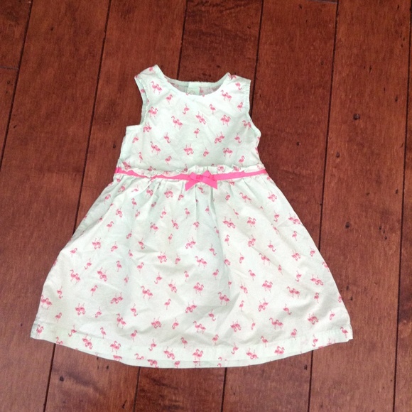 pink flamingo sundress
